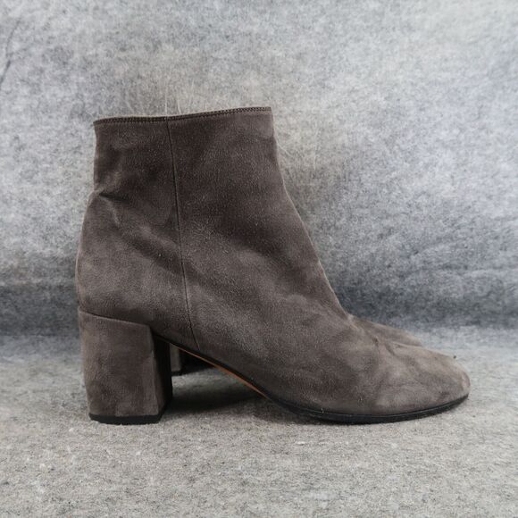 Vince Shoes Womens 9 Booties Fashion Suede Blakely Block Heel Classic Ankle Boot - Picture 15 of 15